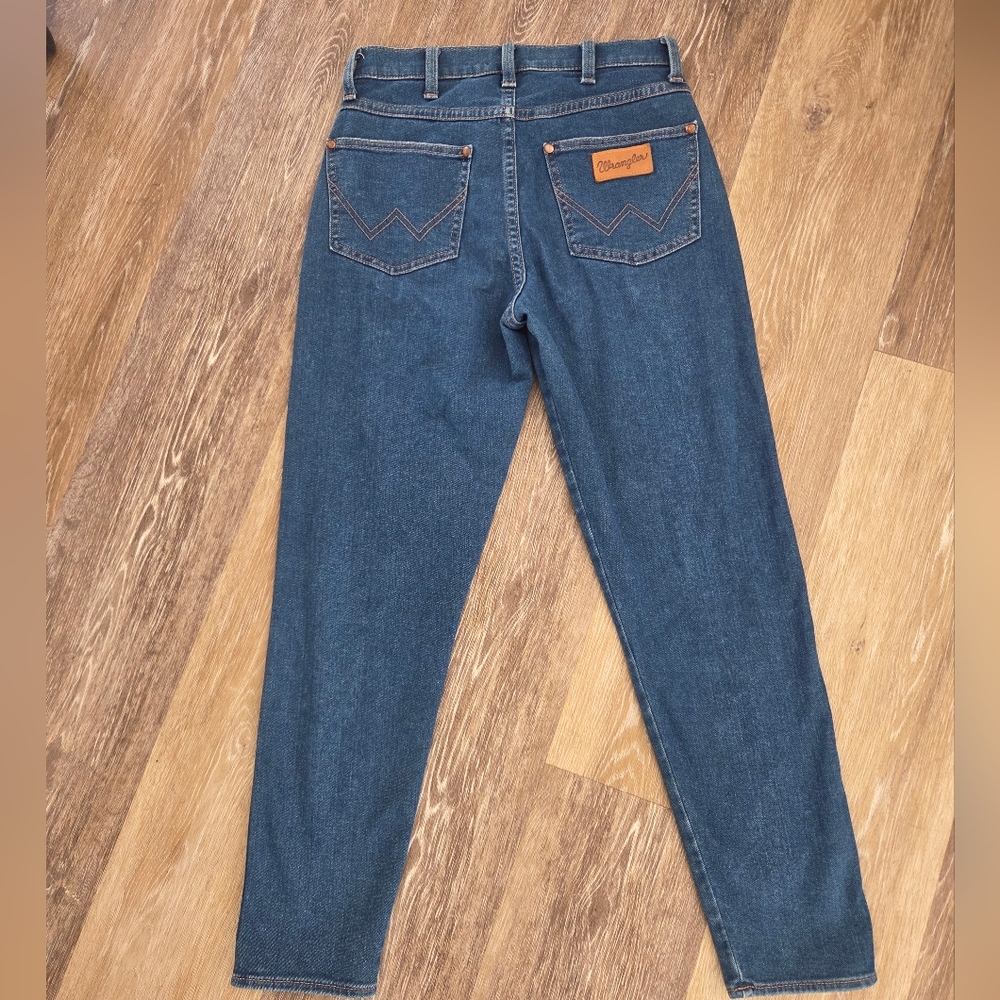 Wrangler Women's Blue Jeans Heritage Slim High Waist High Rise Denim - Picture 4 of 16